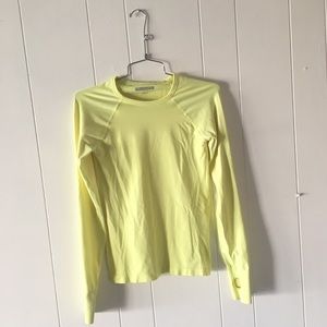 F21 Active Long Sleeve. Small. Neon Yellow.